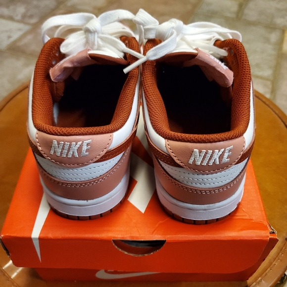 NIB Nike Dunk Low in Red Stardust/Rugged Orange - Picture 2 of 5